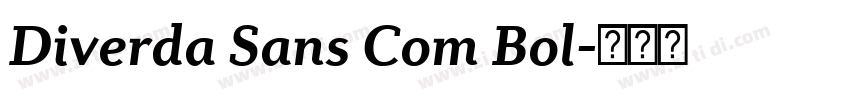 Diverda Sans Com Bol字体转换